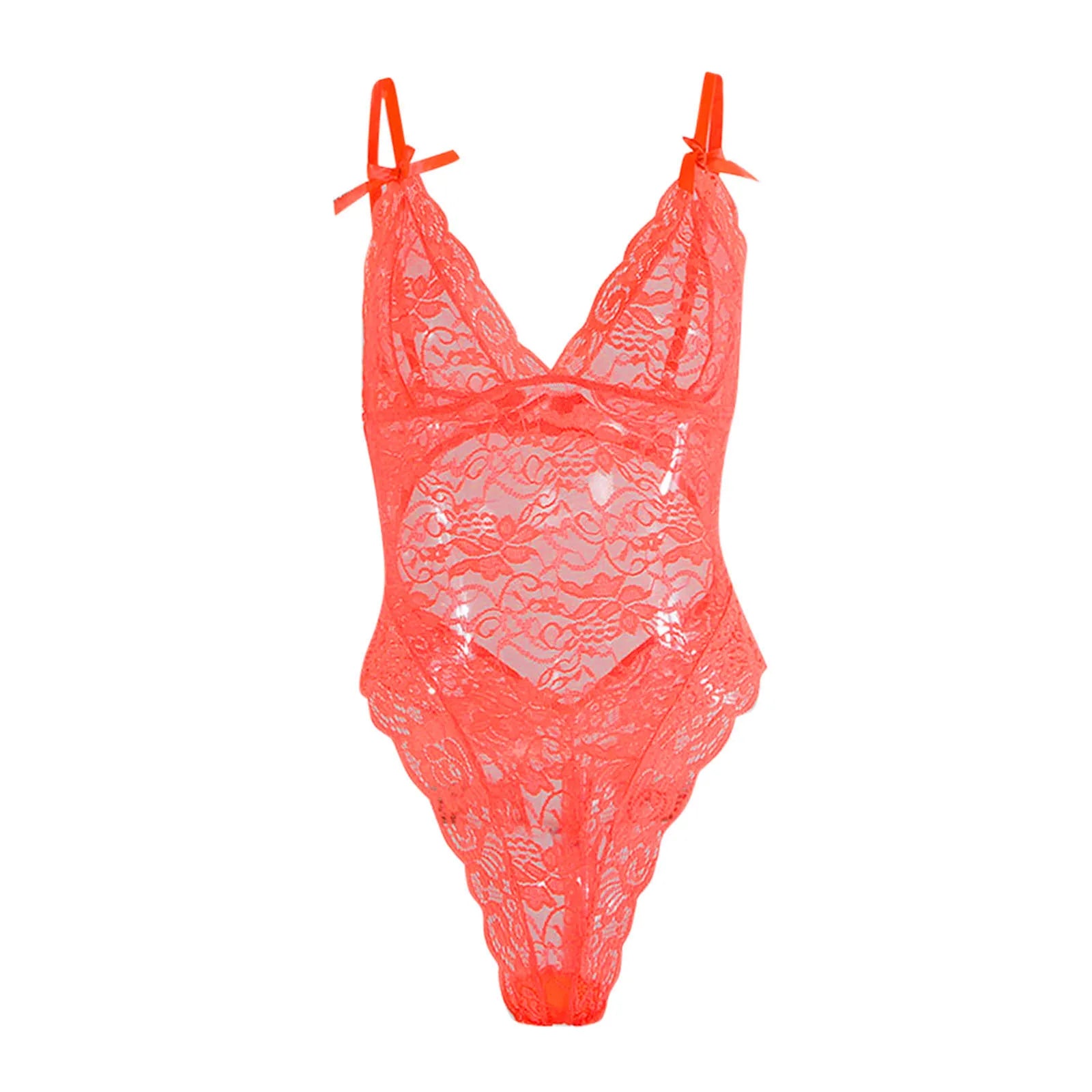 Midnight Lace™ - Body de Encaje Sexy con Escote en V.