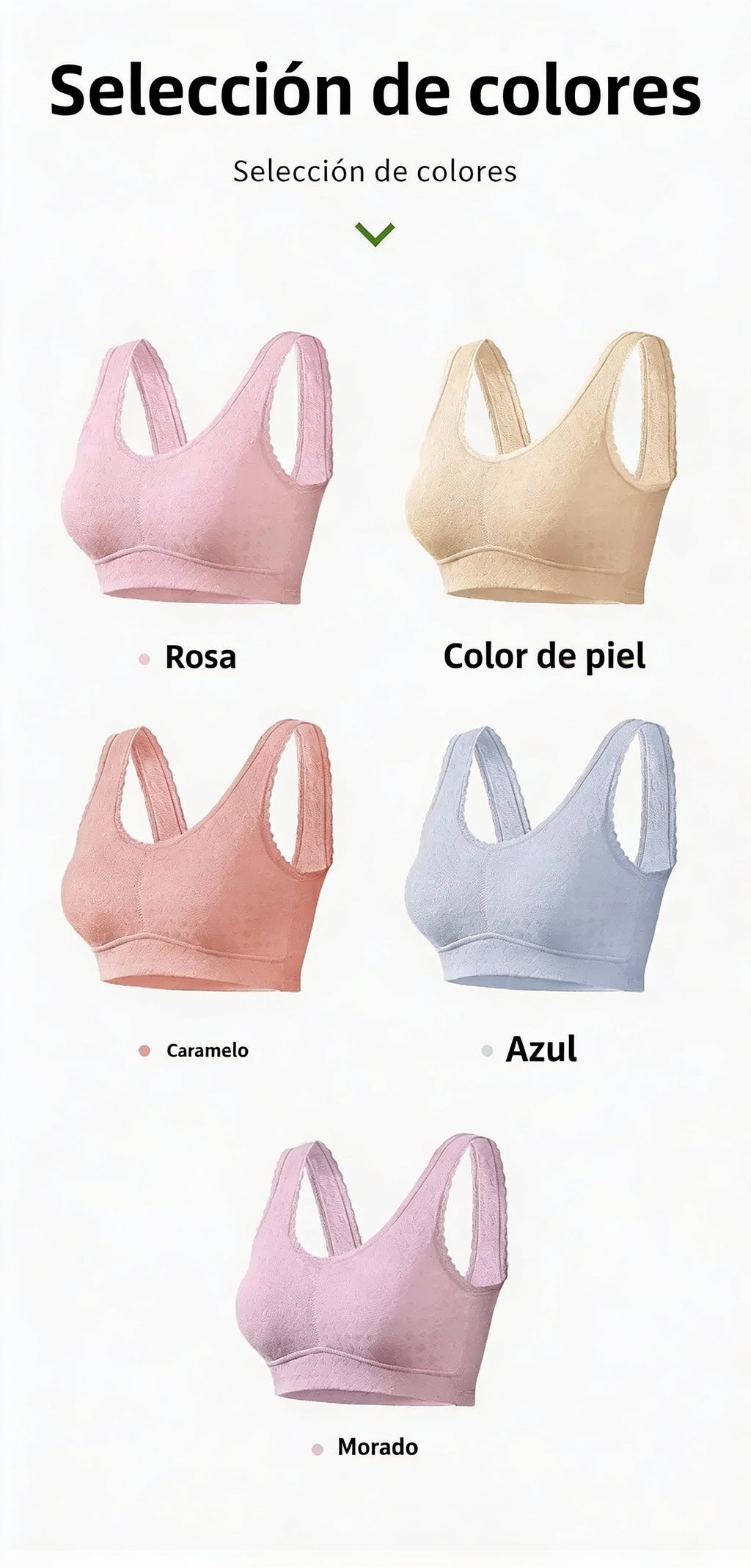 Serena Cotton™ - Sujetador Suave  sin Aros.