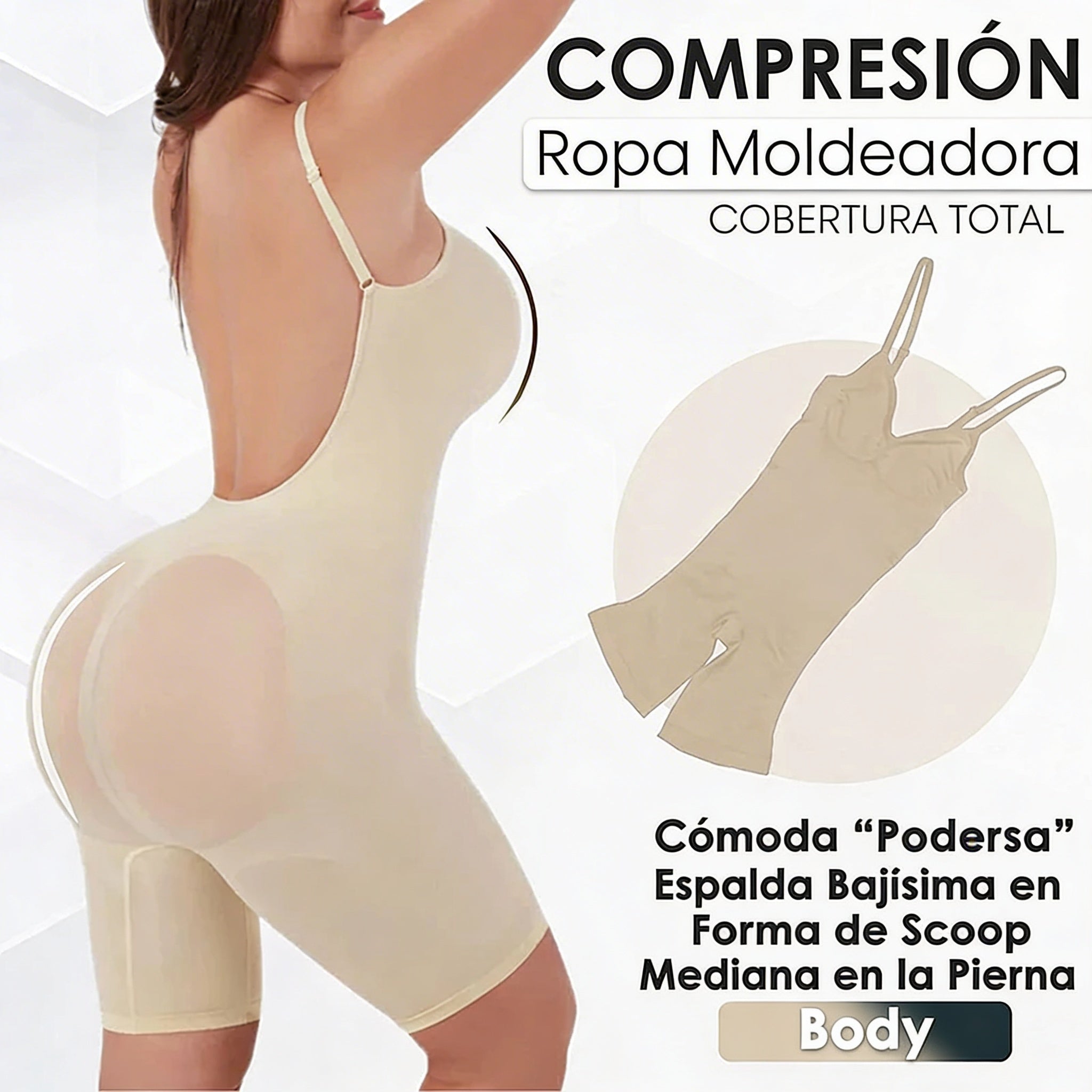 Invisible Curve™ – Bodysuit Moldeador Espalda Baja