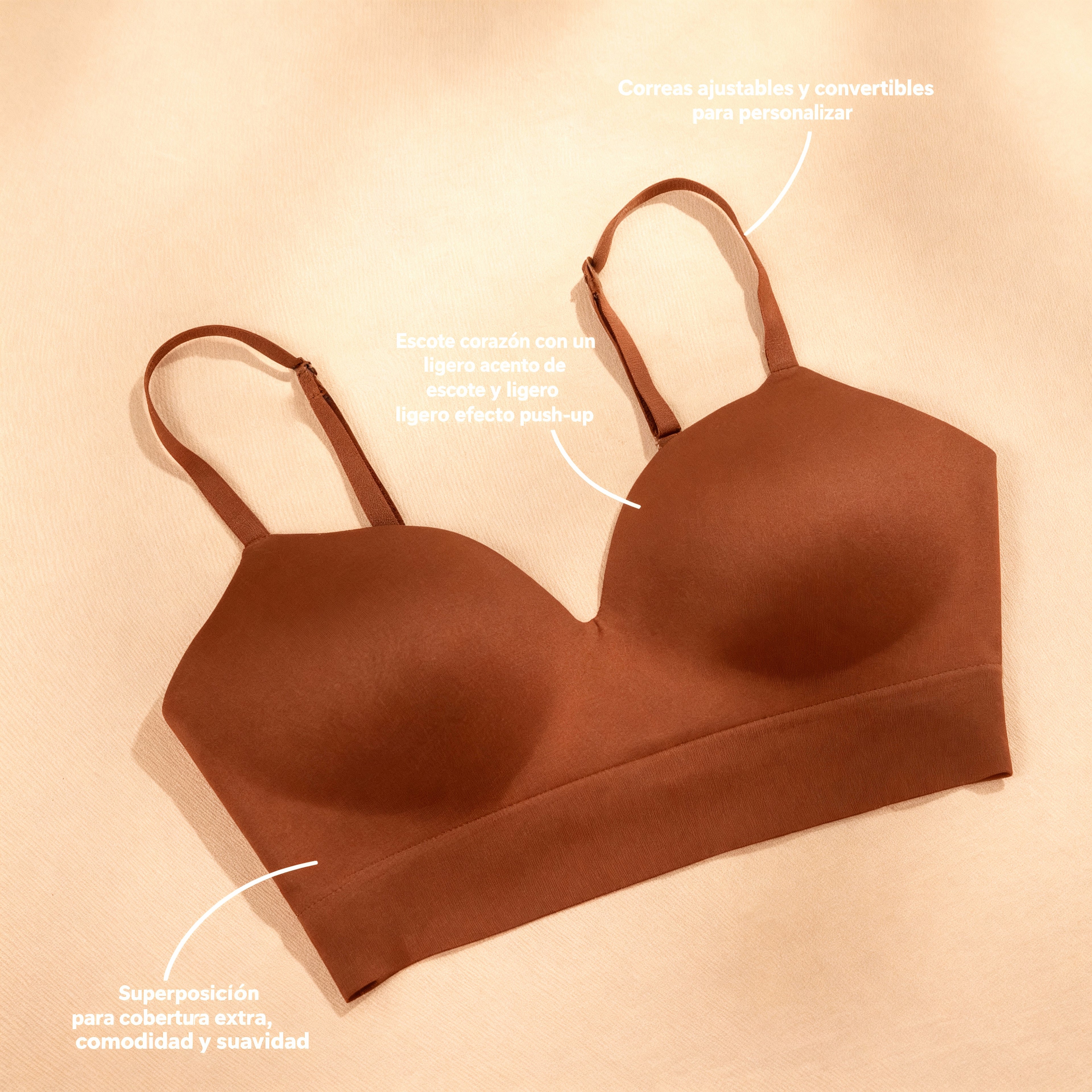 NaturalLift™ - Sujetador Moldeador Seamless.